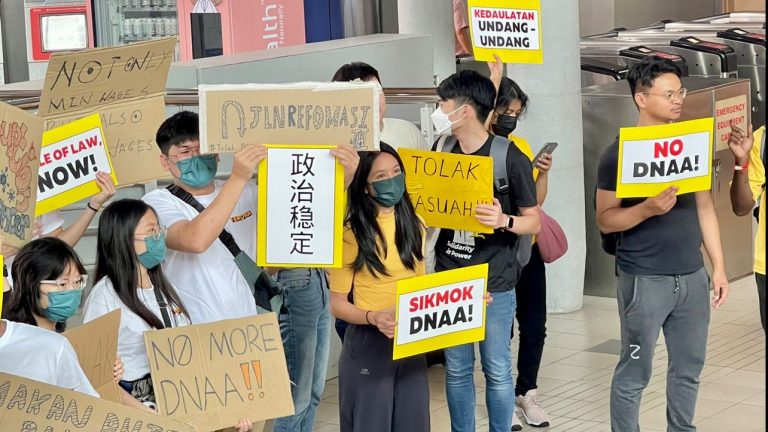 Bersih flash mob 净选盟快闪